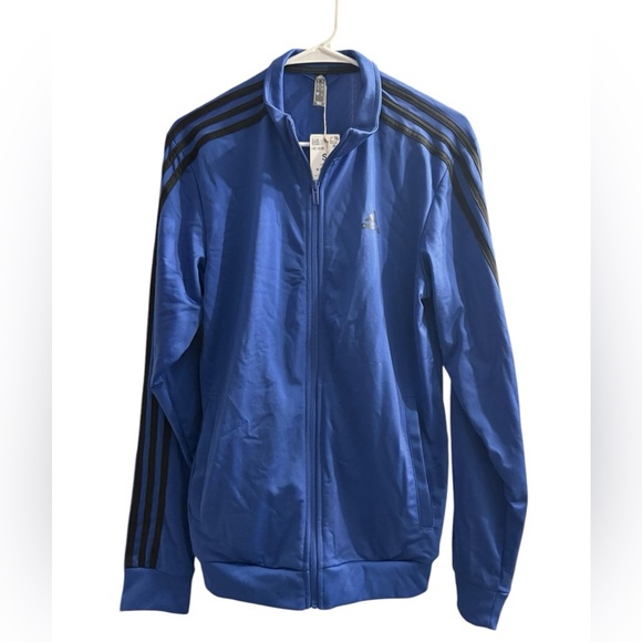 Adidas Men's Blue zip up front Track Jacket in Small NWT - Picture 1 of 11